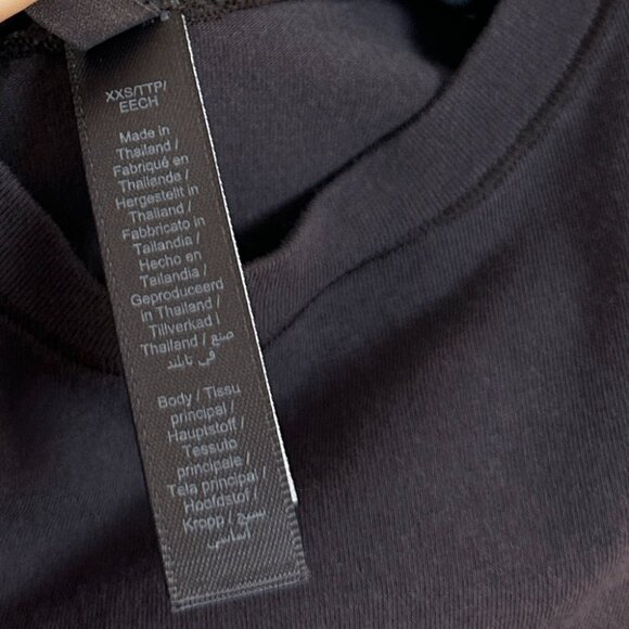 SKIMS Stretch Cotton Tee in Iron Size XX-Small - Picture 6 of 10